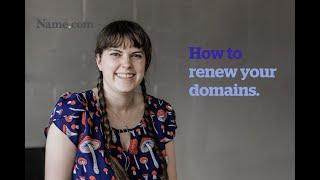 How to renew your domain names | Name.com Support Tutorial