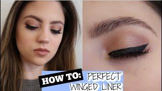 HOW TO GET THE PERFECT WINGED EYELINER | WINGED EYELINER TUTORIAL