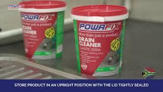 How to apply Powafix Drain Cleaner Flakes