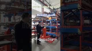 Manual mode can adjust aisle width flexibly #rack #warehouse #mobilerackingsystem #operation