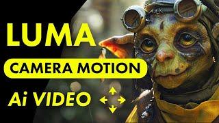 Luma Labs Big Update! - Camera Motion Control for Ai Video