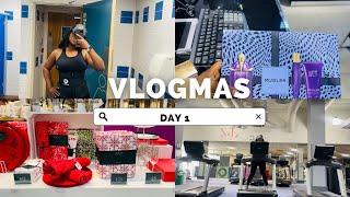 VLOGMAS DAY 1|Unboxing New Tripod stand| Gym Routine | Shopping Foodstuffs in a Nigerian Shop in UK