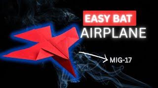 How to make Mig 17 paper plane || best paper airplane || longest flying paper plane