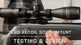 Zero recoil scope mount for springers & nitro pistons full review