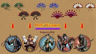 Shadow Fight 2 || ONLY WEAPON - ALL FANS 「iOS/Android Gameplay」