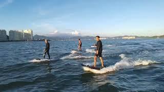 JETFLY Motor-powered electric surfboard in action ( Electric Surf Sports)