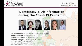 V-Dem Webinar: Democracy & disinformation during Covid-19