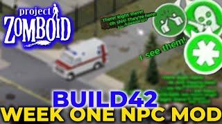 How Good is this NEW Project Zomboid Build 42 NPC Mod?  Taking a look at Week One