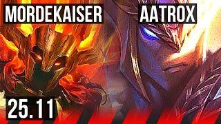 MORDEKAISER vs AATROX (TOP) | 10/1/6, Godlike | KR Master | 25.11