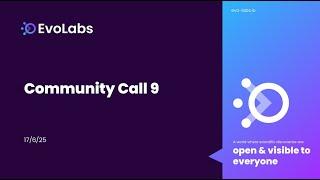 EVO Labs DAO - Open forum 09 - App demonstrations and project updates
