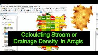 How to Calculate Stream or Drainage Density  in ArcGIS: Detail Method