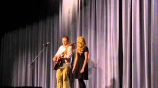 Jared Kaser beat boxing w/ Ben Faust and Bailee Weaver singing