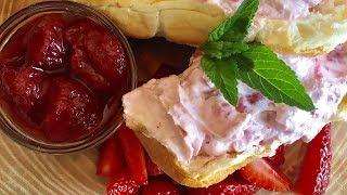 Strawberry cheese buns recipe