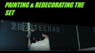 Painting and redecorating the set/my space I film. Short video until next weeks AIO install!