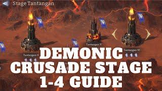 Watcher of Realms Demonic Crusade Stage 1-4 EZ PZ Guide