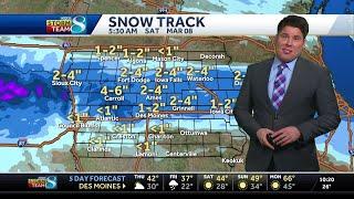 Iowa weather: Strong winds continue to cause drifting, visibility issues; more snow in forecast