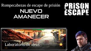 Prison Escape Nuevo Amanecer. Solución del nivel 6. Laboratorio de virus.