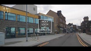 Drive from Holy Loch, Sandbank, to Dunoon, Scotland