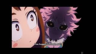 Mina teasing uraraka about  her crush ️