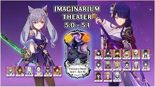 Imaginarium Theater 5.0-5.1 Visionary Mode Act 1 - Act 10 Full Stars | Genshin Impact