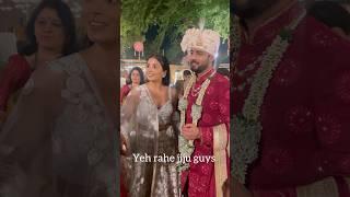 Ab mat Bol na GROOM Kaha hai yeh rahe jiju ….. #shrenuparikh #bhaweekachaudhary #akshaymhatre