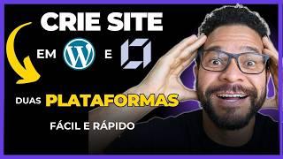2025 COMO CRIAR UM SITE PROFISSIONAL SEM PROGRAMAÇÃO USANDO DUAS PLATAFORMAS NA MESMA HOSPEDAGEM