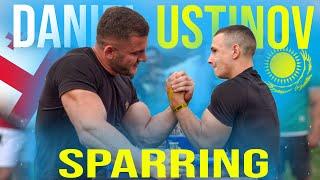 DANIEL USTINOV  70Kg VS Heavier Athletes  Armwrestling Camp In Georgia