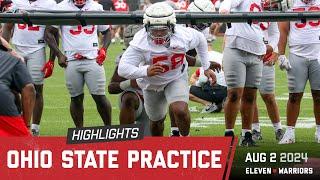 Highlights from Ohio State's second preseason practice of 2024