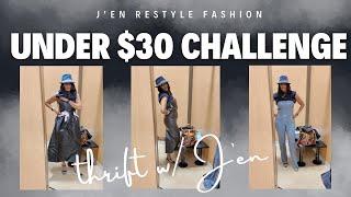 $30 Thrift Challenge | Come Thrift with Me! | Try on everything!!
