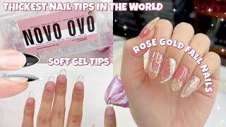 TRYING THE THICKEST SOFT GEL NAIL TIPS IN THE WORLD FROM AMAZON | NOVO OVO FULL COVER NAILS