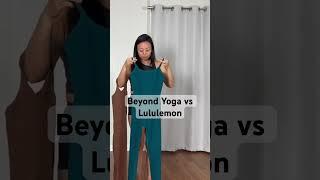 Is Beyond Yoga better than Lululemon? #lululemon #lululemonhaul #jumpsuit #yoga #yogaforbeginners