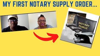 Notary Supplies list/ General Notary work/ Mobile Notary