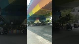 Colourful flyover of Nerul, Navi Mumbai. 