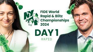 FIDE World Rapid Championship 2024 | Ft. Magnus, Hikaru, Fabiano, Alireza & More | Rds 1-5