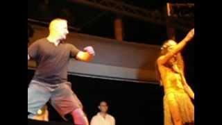 Alec Coakley doing the Haka in Sanguli