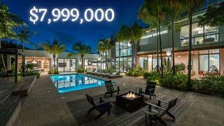 Tour this $7,999,000 TROPICAL MODERN VILLA in Miami