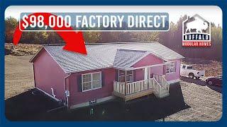 $98k Factory Direct 1356sf MODULAR 3/2 Ranch FLY Over And WALK-through 