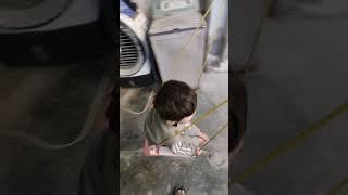 Little bachaaaa playing......