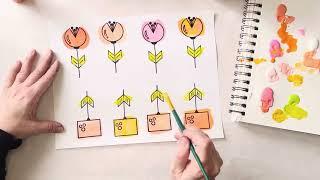 Let’s Paint Some Whimsical Stamped Floral Embellishments!—How To