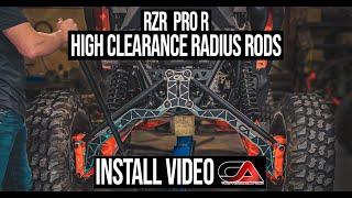 CA TECH USA - Polaris RZR Pro R High Clearance Radius Rods Install - How To Video