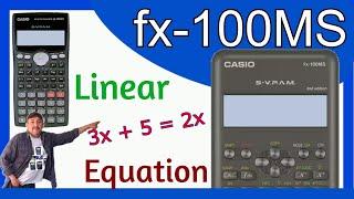 How to solve equations in CASIO fx-100MS