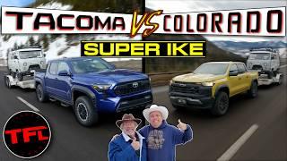 2024 Toyota Tacoma vs Chevy Colorado FULLY LOADED: Both Take on the World's Toughest Towing Test!