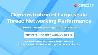 Espressif Large-Scale Thread Network Performance Demonstration Based on ESP Thread SoCs