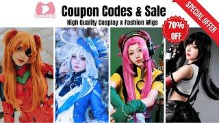 Lemail Wig Coupon Code & Wig Supplier Sale:  Save Up to 70% OFF Cosplay & Fashion Hair Wigs!