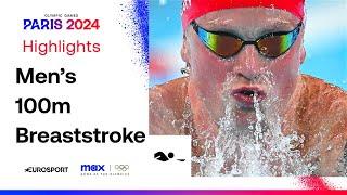 THRILLER IN THE POOL ‍️ | Men's Swimming 100m Breaststroke Highlights | #Paris2024