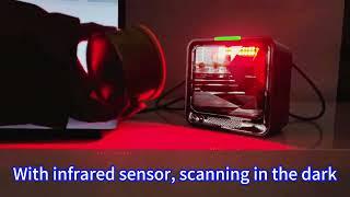 D0113 big window omni-directional barcode scanning with infrared light