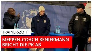 Phönix Lübeck - SV Meppen: SVM-Coach Beniermann bricht die PK ab | Regionalliga Nord | GN-Online