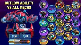 Outlaw Ability vs All Mechs - Mech Arena Spotlight