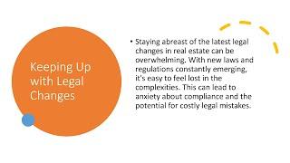 Keeping Up With Legal Changes in Real Estate