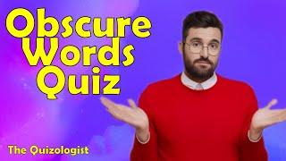 Obscure English words quiz